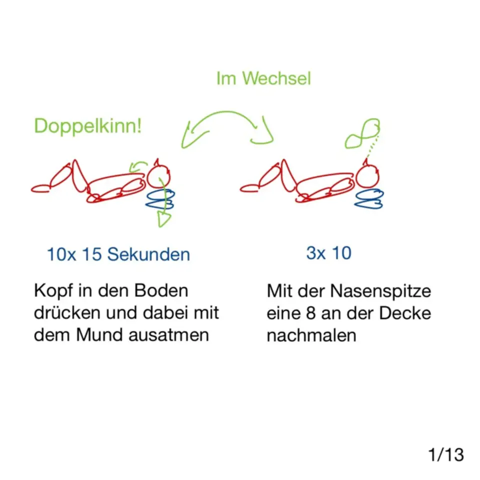 Übungen aus 2 Wochen REHA