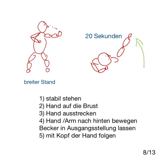 Übungen aus 2 Wochen REHA